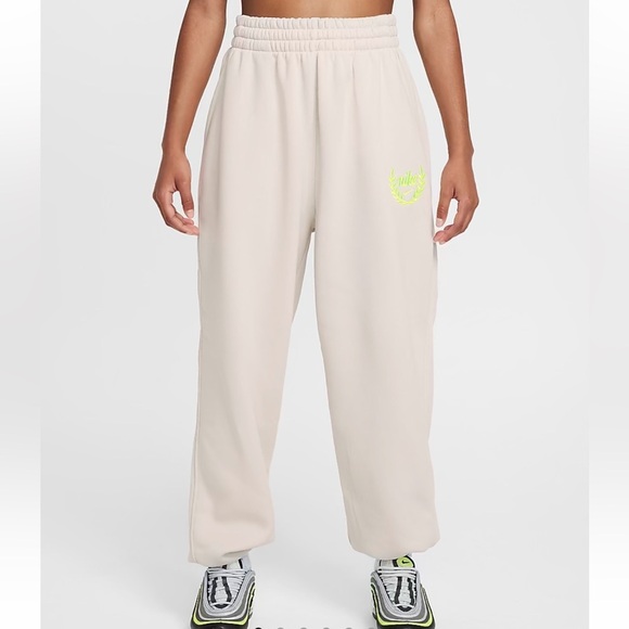 Nike Other - Nike Cream and Yellow Joggers with Elastic Waistband